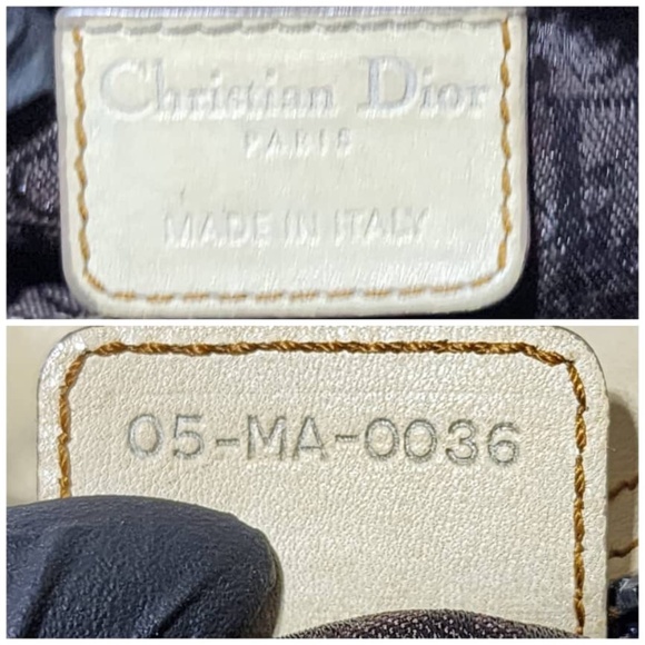 Authentic Christian Dior Vintage Medium Gaucho Saddle Bag Cream/Brown - Picture 15 of 15